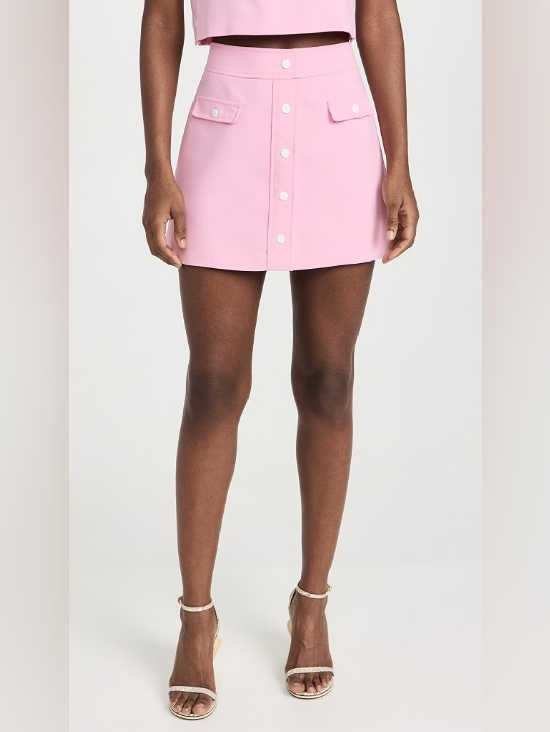 Amanda Uprichard Harley Mini Skirt In Antique Rose Pink Size Small